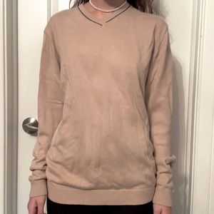 ZIP Tan Crewneck Lightweight꧁꧂